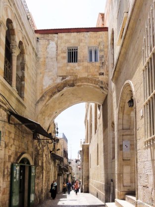 The central Ecce homo arch, now partially hidden by subsequent construction
